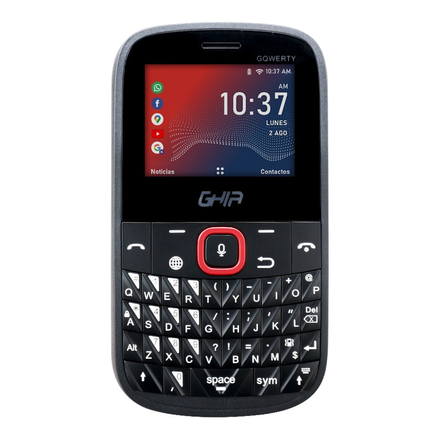 Ghia Smart Feature Phone 3G Gqwerty/ Kaios / 2.31 Pulg / Dual Core / Dualsim / 512Mb 4Gb / Wifi / Bt