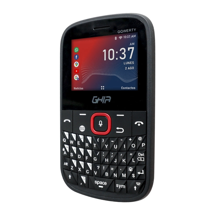 Ghia Smart Feature Phone 3G Gqwerty/ Kaios / 2.31 Pulg / Dual Core / Dualsim / 512Mb 4Gb / Wifi / Bt