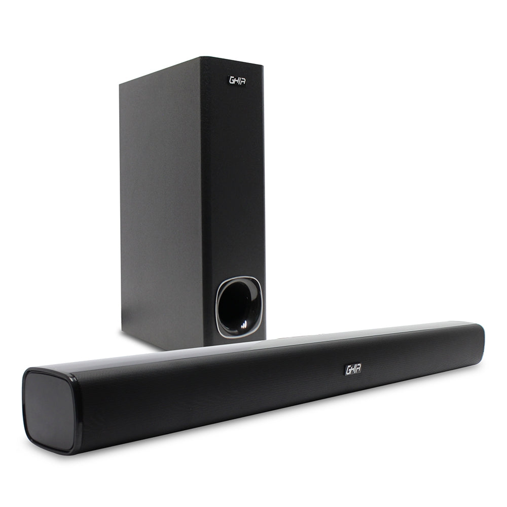 Barra De Sonido Ghia 2.1 Canales/Bluetooth/Usb/Aux/ 76W Rms