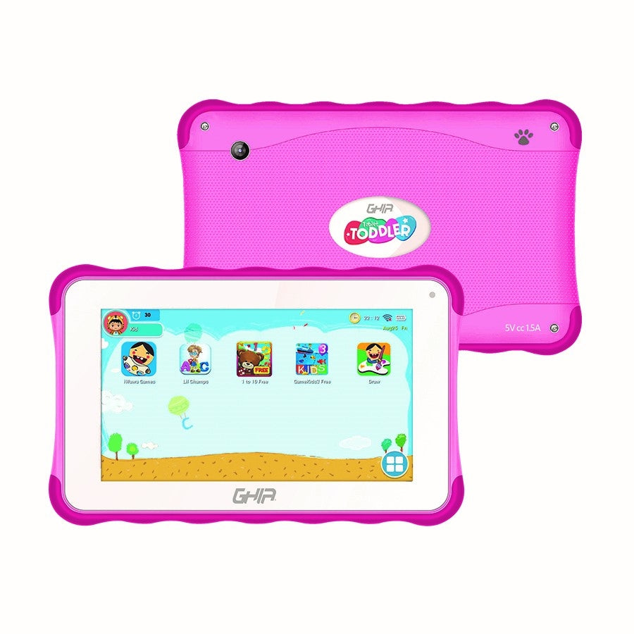 Tablet Ghia 7 Toddler /A133 Quadcore/1Gb Ram/16Gb /2Cam/Wifi/Bluetooth/2500Mah/Android 11 Go/Rosa