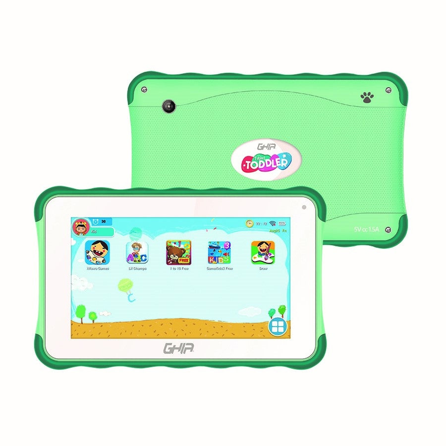 Tablet Ghia 7 Toddler /A133 Quadcore/1Gb Ram/16Gb /2Cam/Wifi/Bluetooth/2500Mah/Android 11 Go/Verde