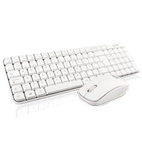 Teclado/Mouse Combo Inalambrico Compacto Gt4000Wg Ghia / Color Blanco