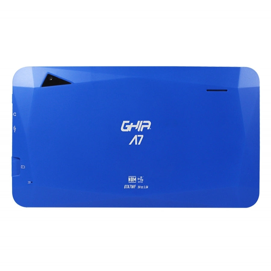 Tablet Ghia A7 Wifi/A50 Quadcore/Wifi/Bt/1Gb/16Gb/0.3Mp2Mp/2100Mah/Android 9 Go Edition/Azul