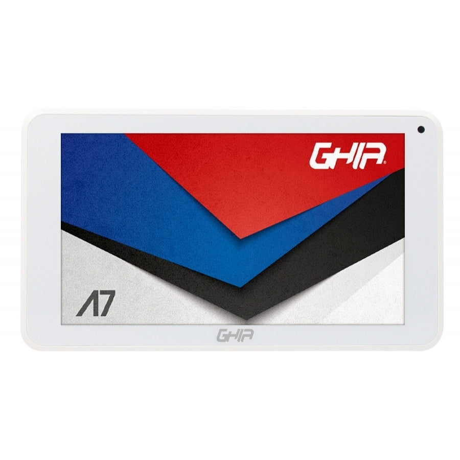 Tablet Ghia A7 Wifi/A50 Quadcore/Wifi/Bt/1Gb/16Gb/0.3Mp2Mp/2100Mah/Android 9 Go Edition/Blanca