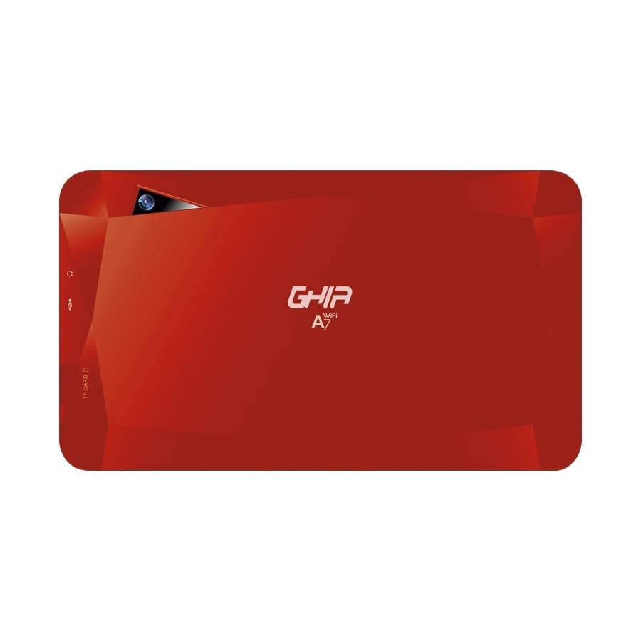 Tablet Ghia A7 Wifi/Quadcore/A50/Wifi/Bt/1Gb16Gb/0.3Mp2Mp/2000Mah/Android 8,1 Go/Roja