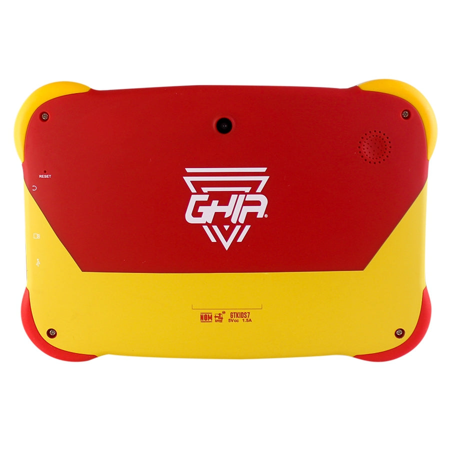 Tablet Ghia 7 Kids/A50 Quadcore/1Gb Ram/16Gb /2Cam/Wifi/Bluetooth/2500Mah/Android 9 /Roja