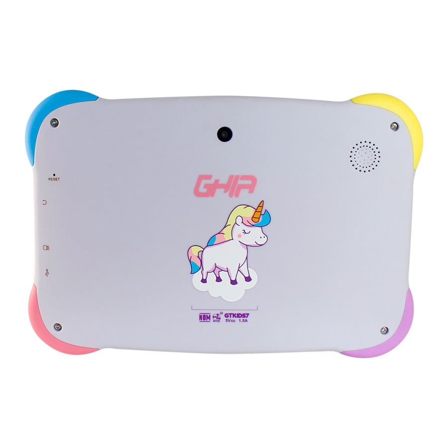 Tablet Ghia 7 Kids/A50 Quadcore/1Gb Ram/16Gb /2Cam/Wifi/Bluetooth/2500Mah/Android 9 /Violeta