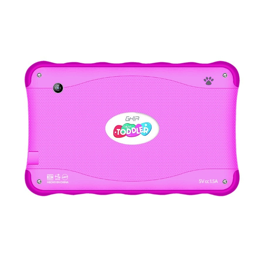 Tablet Ghia 7 Toddler /A50 Quadcore/1Gb Ram/16Gb /2Cam/Wifi/Bluetooth/2500Mah/Android 10/Rosa