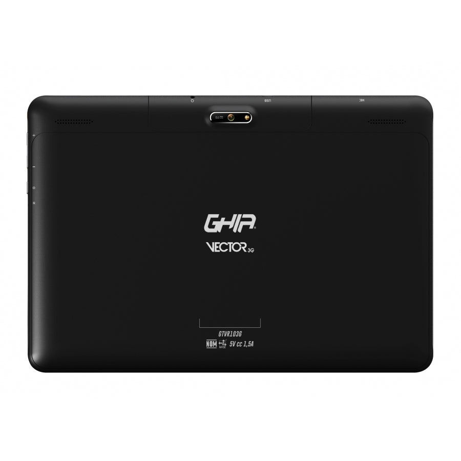 Tablet Ghia 10.1 Vector 3G Y Wifi /Sc7731 Quadcore/Ips/2Gb Ram/16Gb/2Cam/Bluetooth/5000Mah/Android 10/Negra