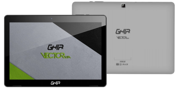 Tablet Ghia 10.1 Vector Slim/A100 Quadcore/ Ips/1Gb Ram/16Gb/2Cam/Wifi/Bluetooth/5000Mah/Android 10/Gris