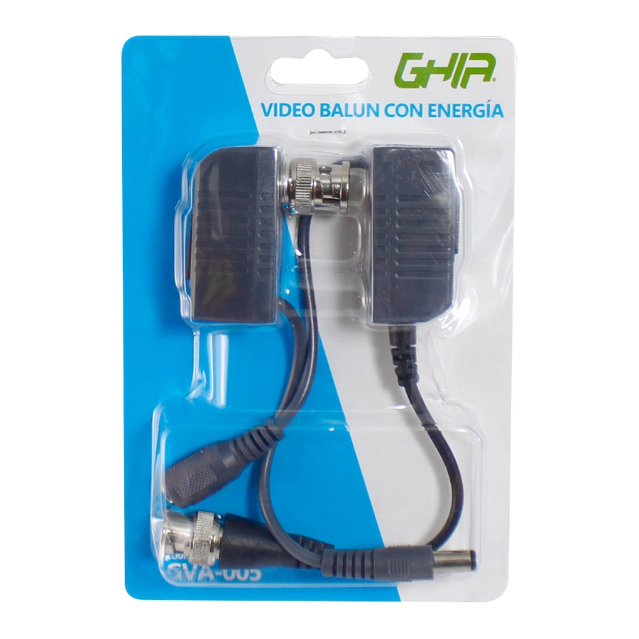 Par De Transceptores Ghia Video Balun Transmite Energia Y Video Ahd /Cvbs/Cvi/Tvi / Con Extension / Distancia De Hasta 350 Mts A 720P / Resolucion Hasta 5Mp.