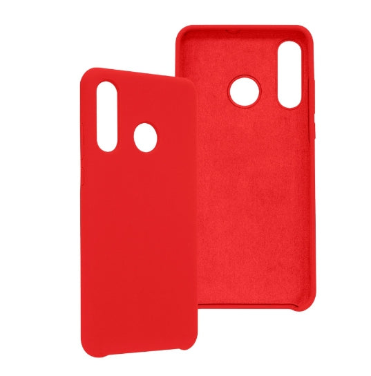 Funda Ghia De Silicon Color Rojo Con Mica Para Huawei P30 Lite