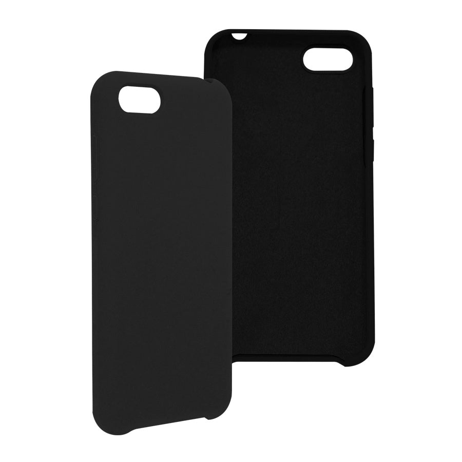 Funda Ghia De Silicon Color Negro Con Mica Para Huawei Y5