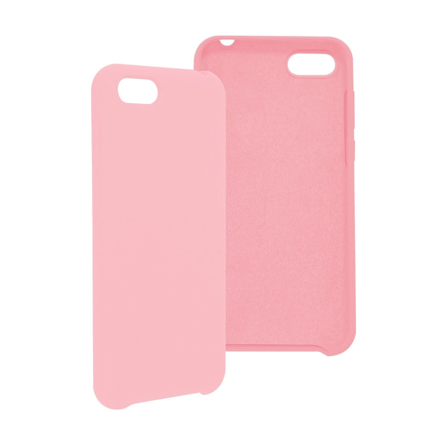 Funda Ghia De Silicon Color Rosa Con Mica Para Huawei Y5