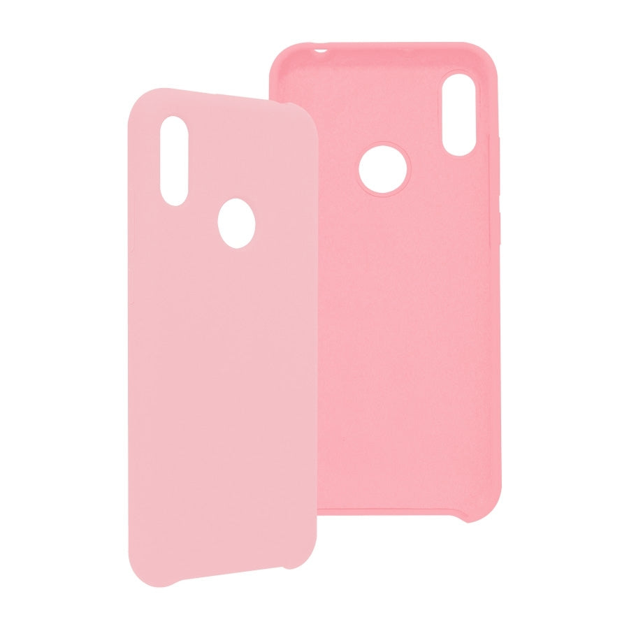 Funda Ghia De Silicon Color Rosa Con Mica Para Huawei Y6 2019