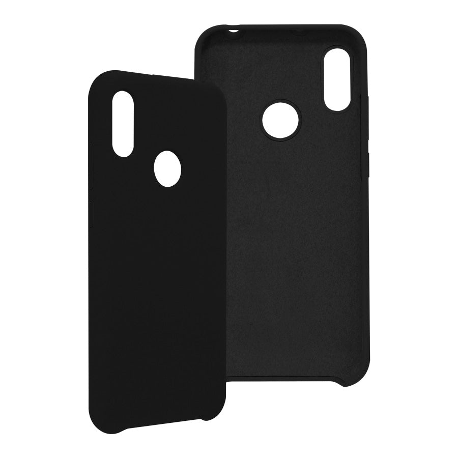 Funda Ghia De  Silicon Color Negro Con Mica Para Huawei Y6S