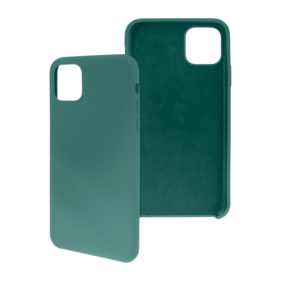 Funda Ghia De Silicon Color Verde Con Mica Para Iphone 11 Pro Max