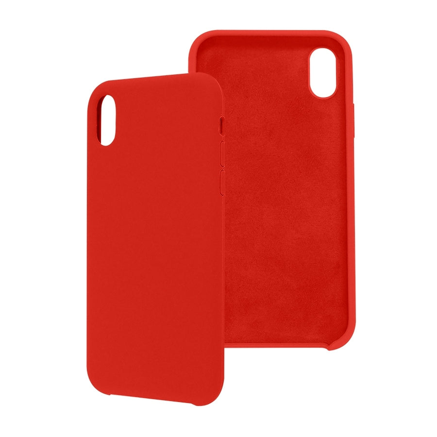 Funda Ghia De Silicon Color Rojo Con Mica Para Iphone Xr