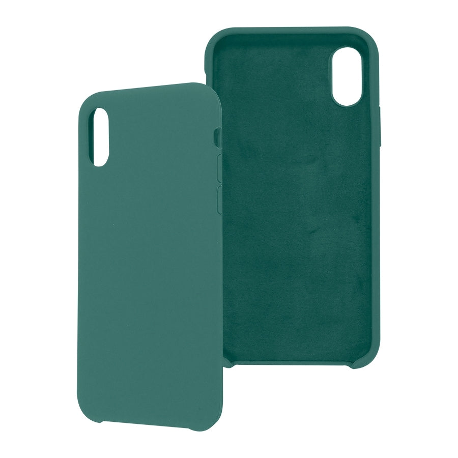 Funda Ghia De Silicon Color Verde Con Mica Para Iphone Xs/X