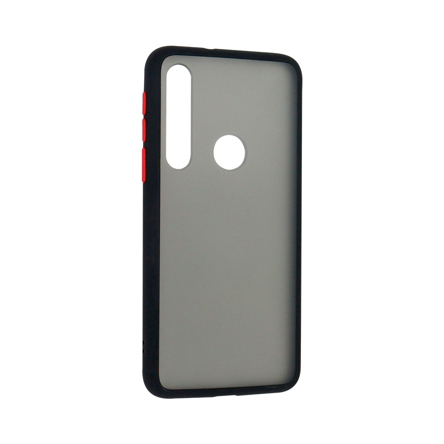 Funda Ghia Humo Semitransparente/ Borde Negro Para Motorola G8 Play