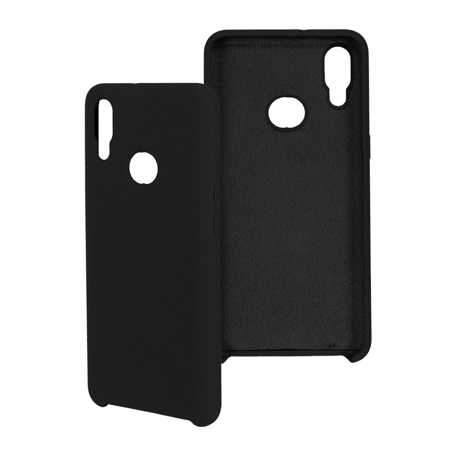 Funda Ghia De Silicon Color Negro Con Mica Para Samsung A10S