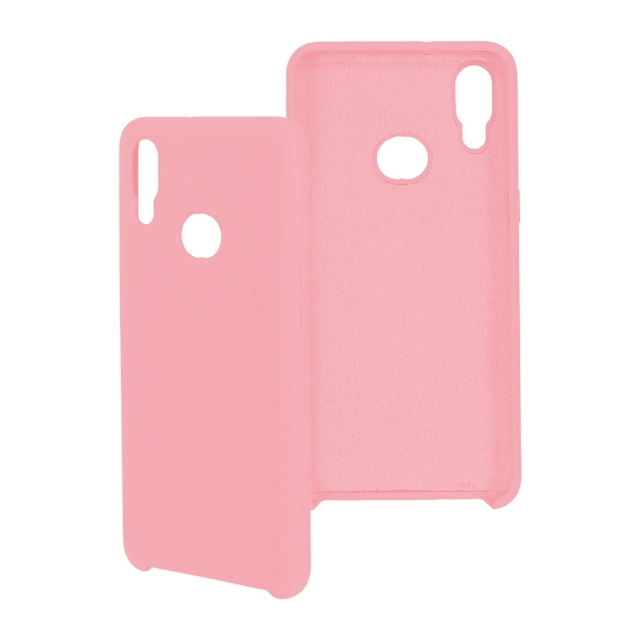 Funda Ghia De Silicon Color Rosa Con Mica Para Samsung A10S