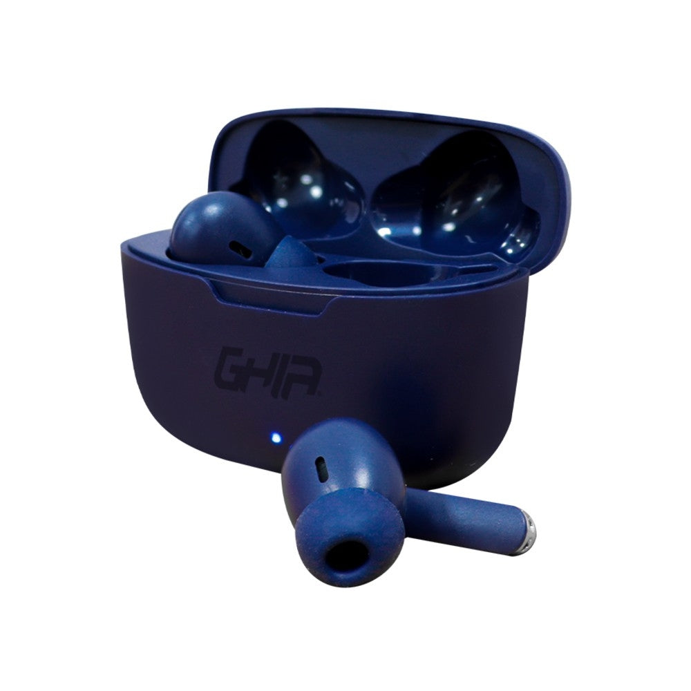 Audifonos Inalambricos Bluetooth Ghia Tws-2 Color Azul