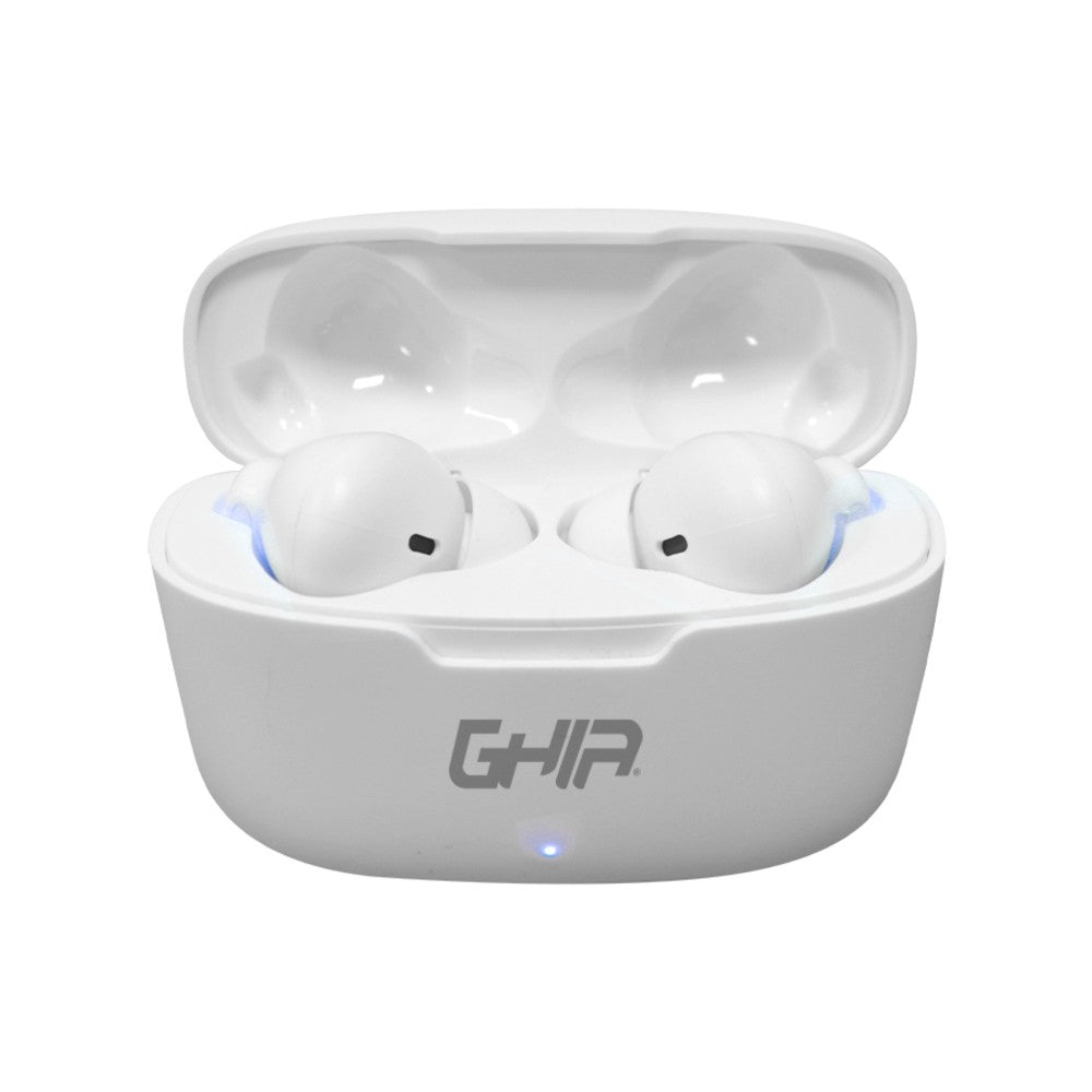 Audifonos Inalambricos Bluetooth Ghia Tws-2 Color Blanco