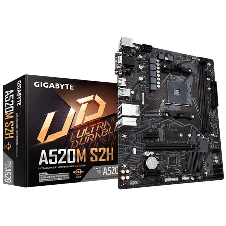 Motherboard Gigabyte A520M S2H Ddr4 Amd Socket Am4 Micro Atx