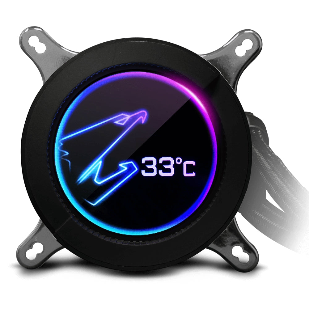 Disipador De Enfriamiento Liquido Gigabyte Aorus Liquid Cooler 280/240Mm/S-1200/Am4/Rgb