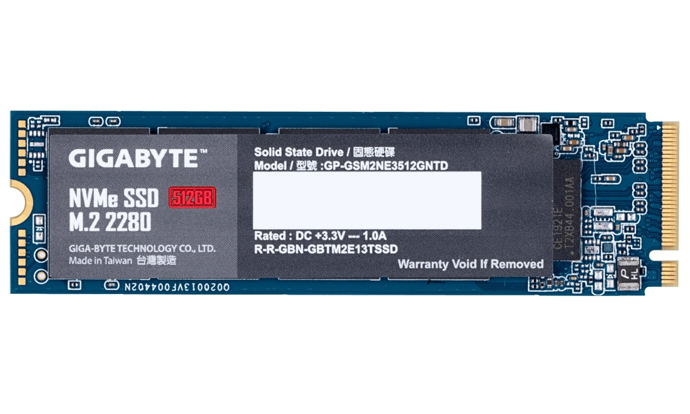 Unidad De Estado Solido Ssd Gigabyte Nvme M.2 2280 512Gb Pcie 3.0X4 Nand Flash Lect 1700Mb/S Escrit 1550Mb/S