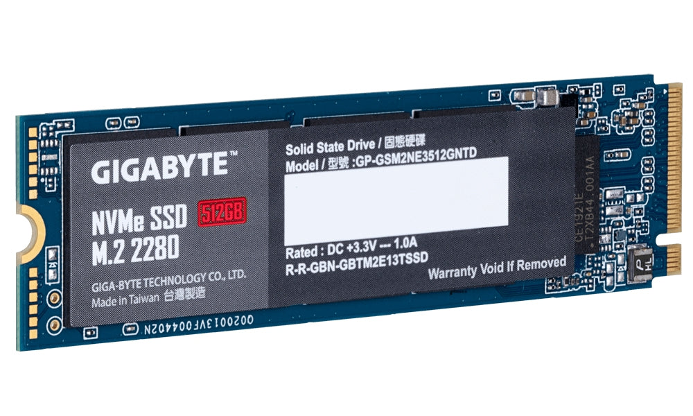 Unidad De Estado Solido Ssd Gigabyte Nvme M.2 2280 512Gb Pcie 3.0X4 Nand Flash Lect 1700Mb/S Escrit 1550Mb/S