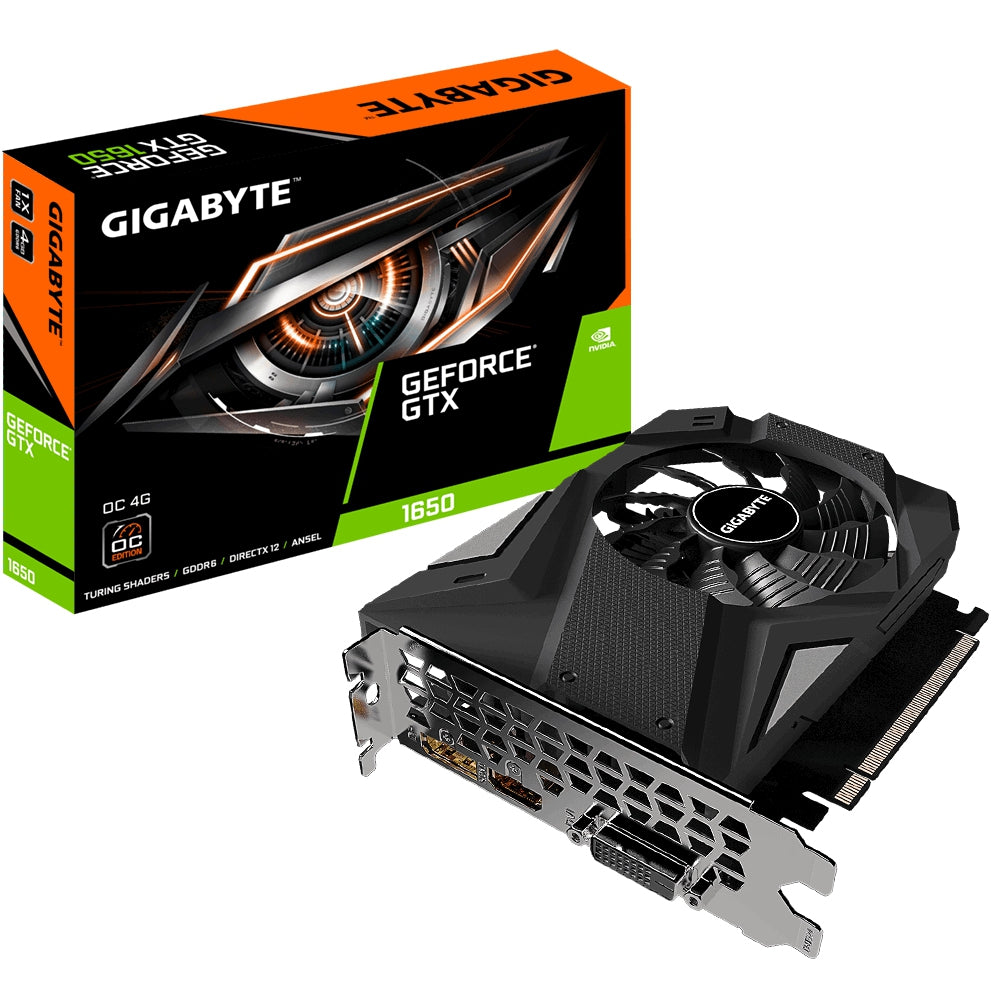 Tarjeta De Video Gigabyte Nvidia Gtx1650/Pcie X16 3.0/4Gb/Gddr6/128 Bits/Dvi/Hdmi/Dp/Atx/Gama Media