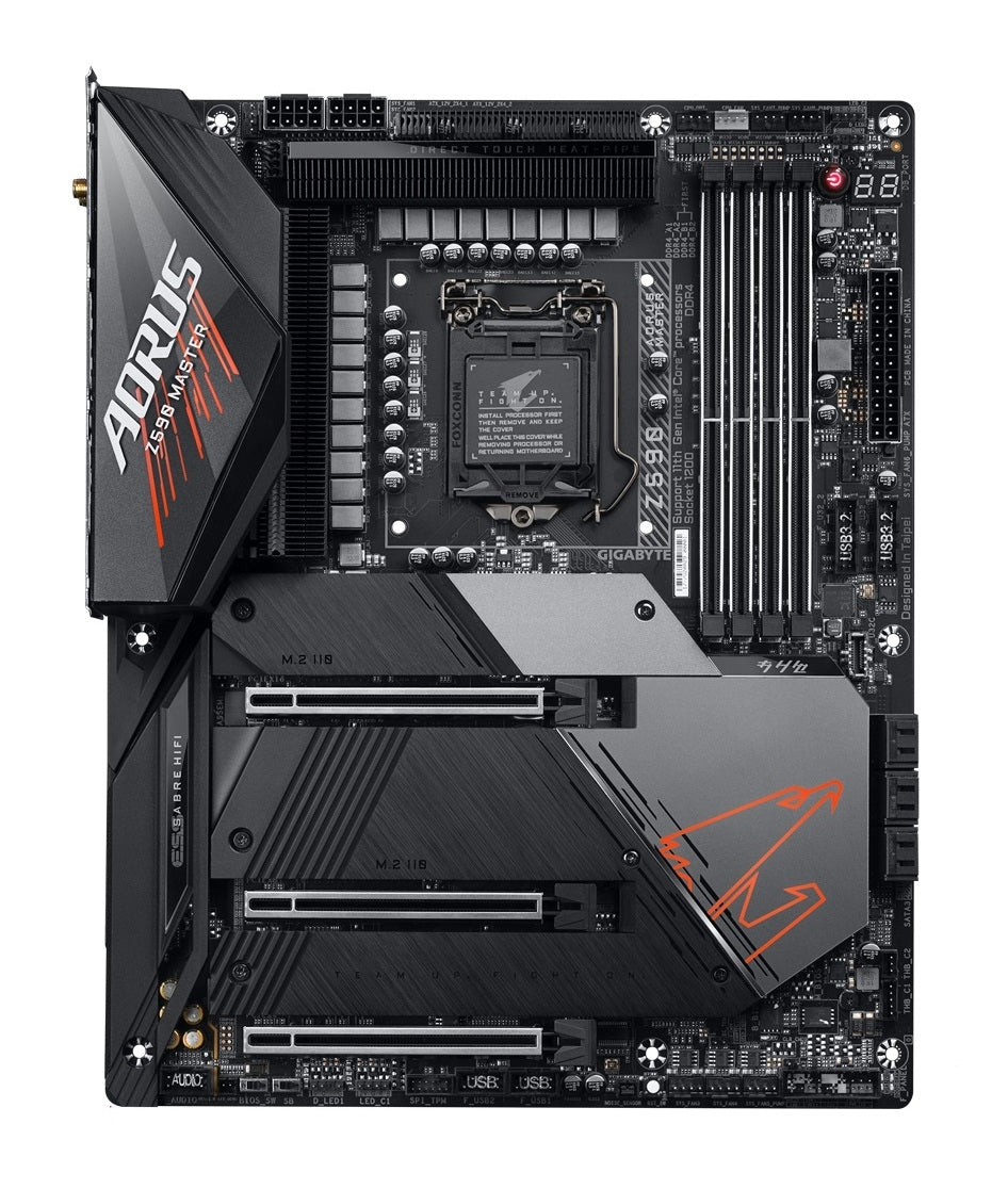 Mb Gigabyte Z590 Intel S-1200 11A Gen/4Xddr4 3200Mhz/Pcie 4.0/Dp/8Xusb 3.2/Usb-C/M.2/Wifi/Bluetoth/Atx//Rgb/Gama Alta/Gamer