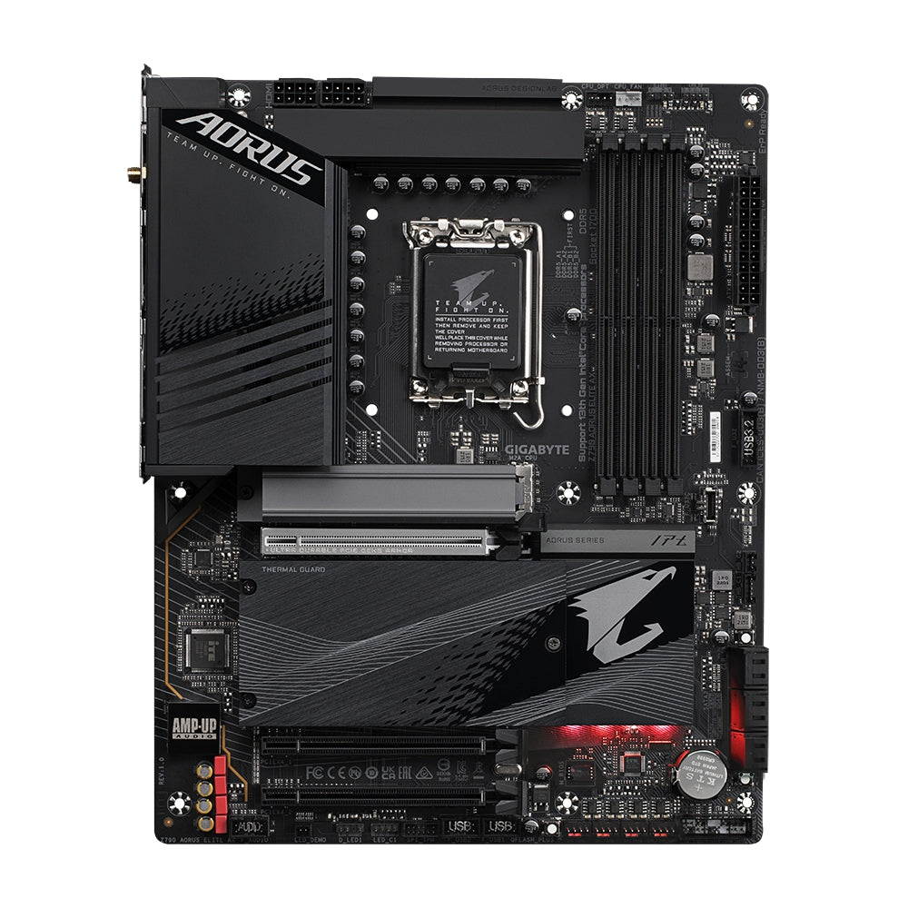 Mb Gigabyte Z790 Aorus Elite Intel S-1700 13A Gen/4X Ddr5 5800/Dp/Hdmi/M.2/4X Usb3.2/Usb-C/Atx/Gama Alta