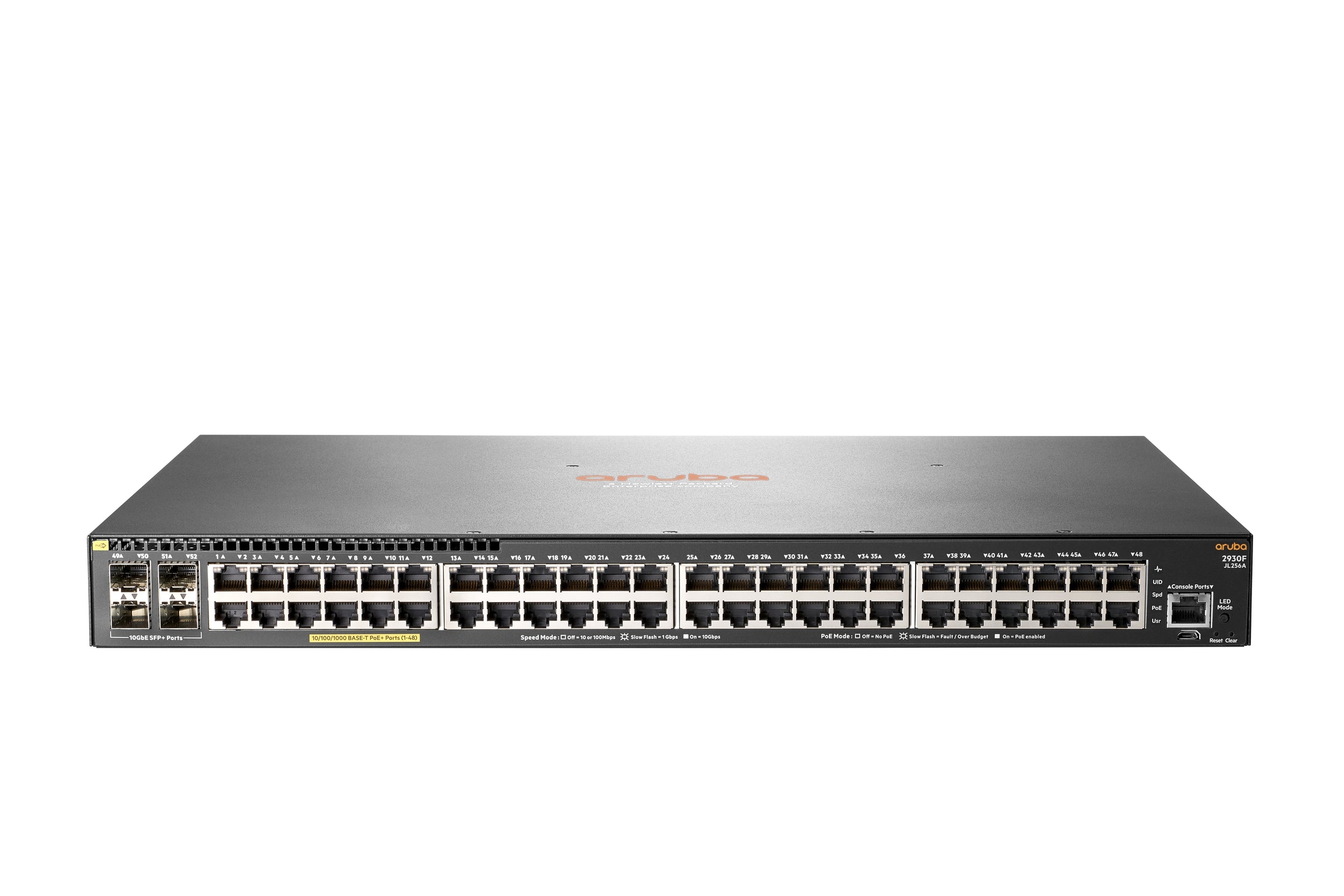 Switch Aruba 2930F 48G Poe+ 370W 4Sfp+ Plata