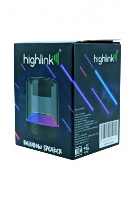 Bocina Highlink Rainbow Portátil Speaker Batería Recargable.