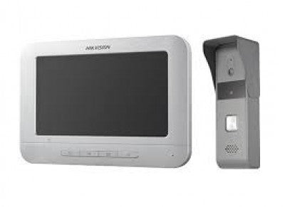 Kit De Videoportero Analógico Hikvision Ds-Kis203-T Con Pantalla Lcd Color 7" / Frente Calle Para Exterior Ip65