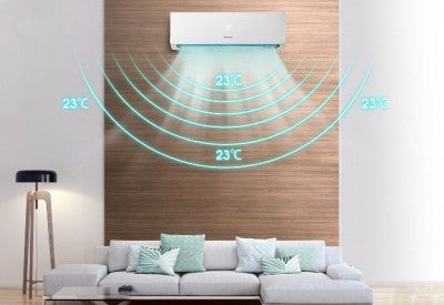 Minisplit Hisense Au362Vqw Toneladas 220V Inverter Frio/Calor