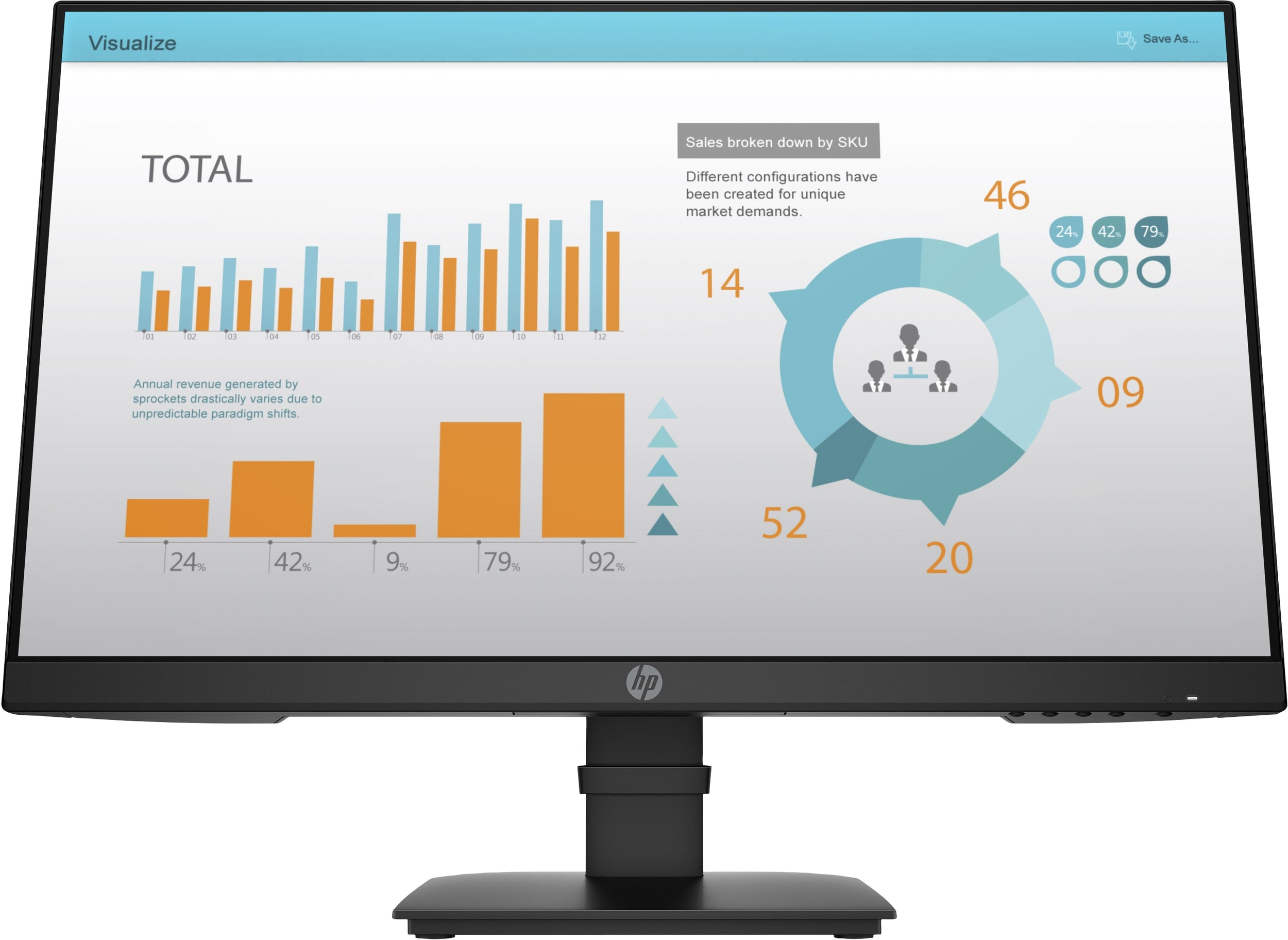 Monitor Hp P24 G4 23.8 Pulgadas 1920 X 1080 Pixeles