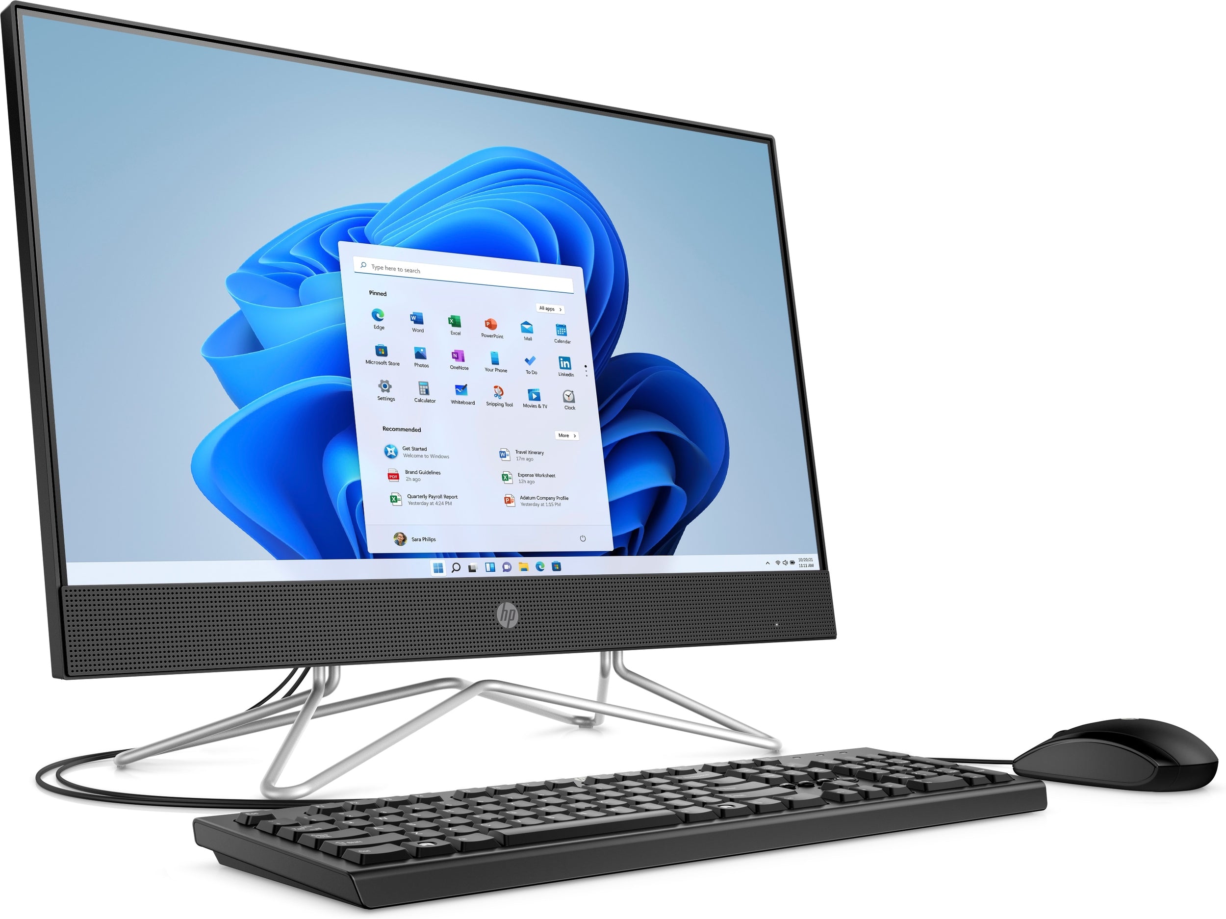 Hp Aio 205 G4 /23.8 Fhd Pulg Lcd Fhd /Amd Ryzen 3-4300U 2.7 Ghz 9C 6Mb / 8Gb Ddr4 1X8 Ddr4 3200 Sodimm / Hdd 1Tb 7.2K 3.5 / No Dvd/ Wi-Fi-Bt/ Webcam/ Hdmi/ Rj45/ No Media Card / W10Pro / 1-1-1