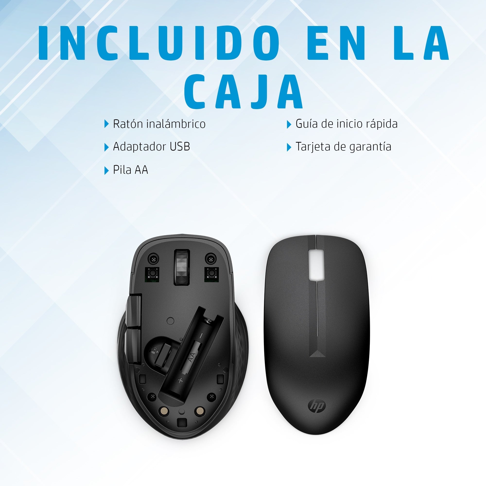 Mouse Hp 3B4Q5Aa Inalámbrico 435 Llave Usb; 1 Batería Garantía Año