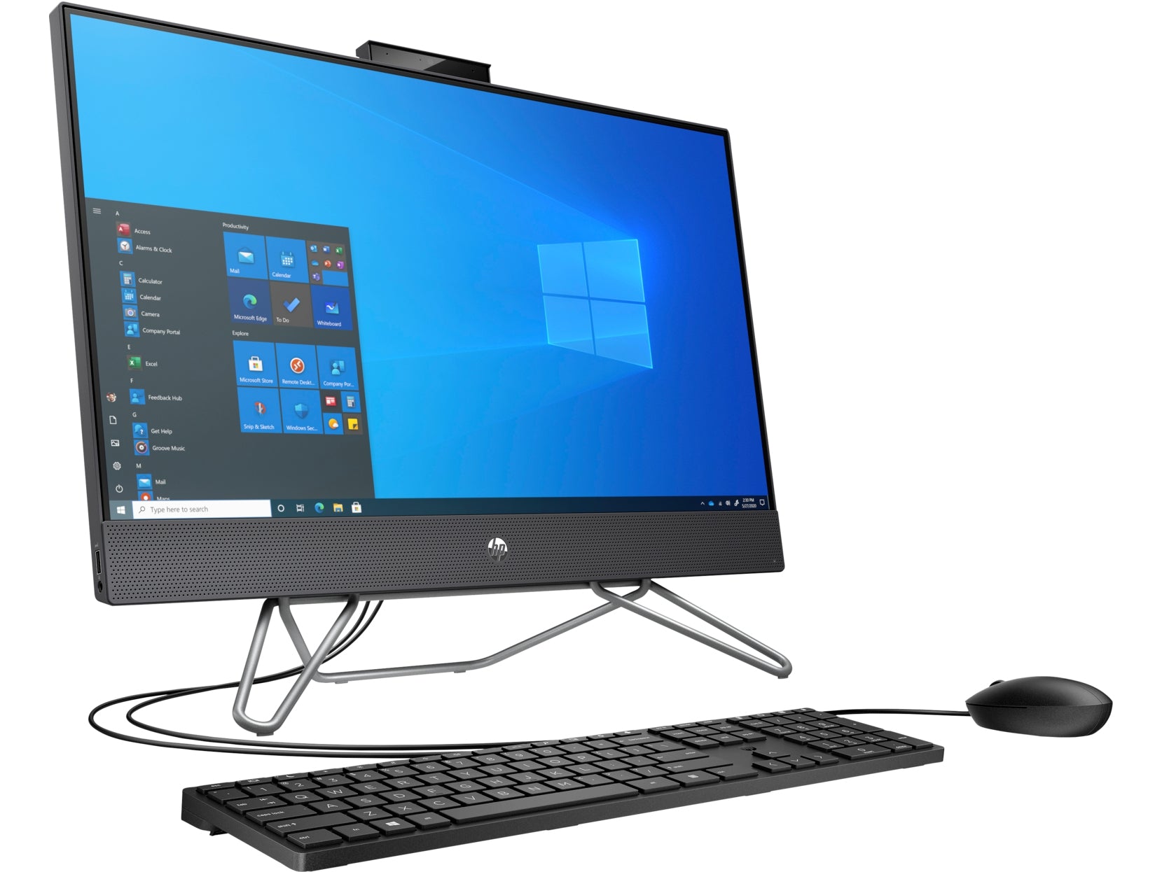 Hp Aio 205 G8 23.8 Nt Led Fhd/ Amd Ryzen 7 5700U 1.8 Ghz 8C 12Mb 15W/ 8Gb Ddr4 (1X8 Ddr4 3200)/ Ssd 512Gb Pcie/ No Dvd/ Wifi6-Bt/ Radeon Gfx/ Webcam 5M/ Hdmi / Rj45/ No Media Card / W11Pro/ 1-1-1