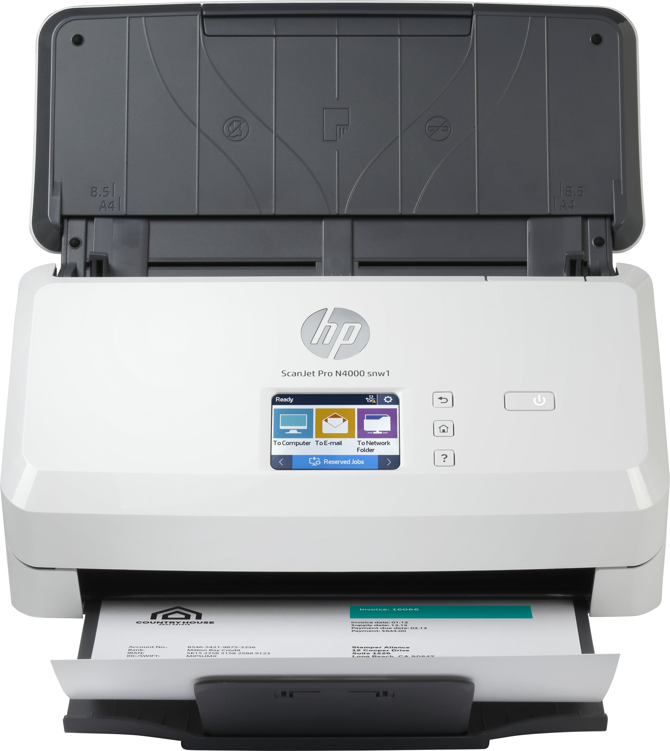 Hp N4000 Escáner Scanjet Pro Snw1 6Fw08A