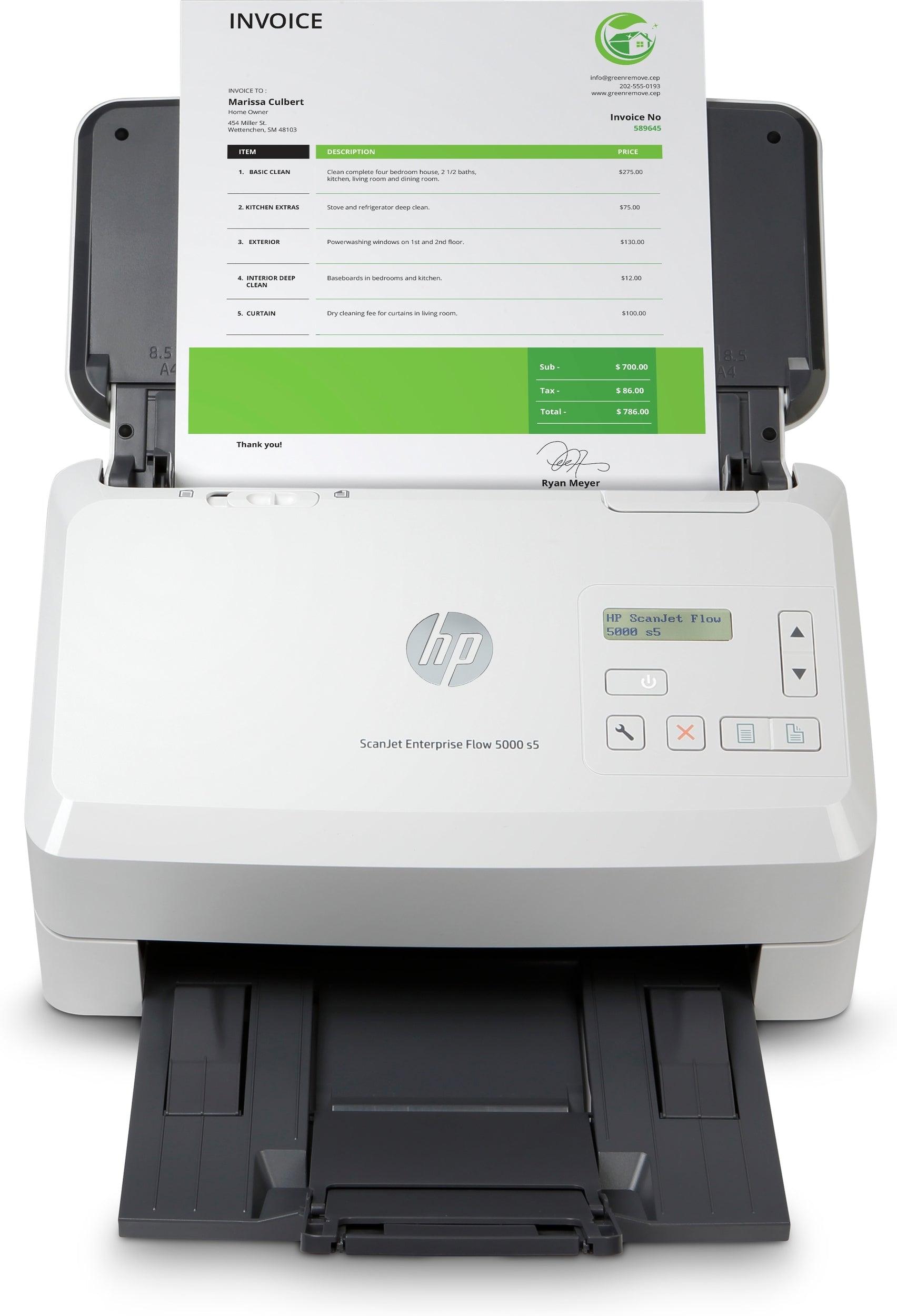 Scanner Ops Hp Enterprise Flow 5000 S5, 65 Ppm/100 Ipm, 300 Dpi, Adf, Usb, Duplex