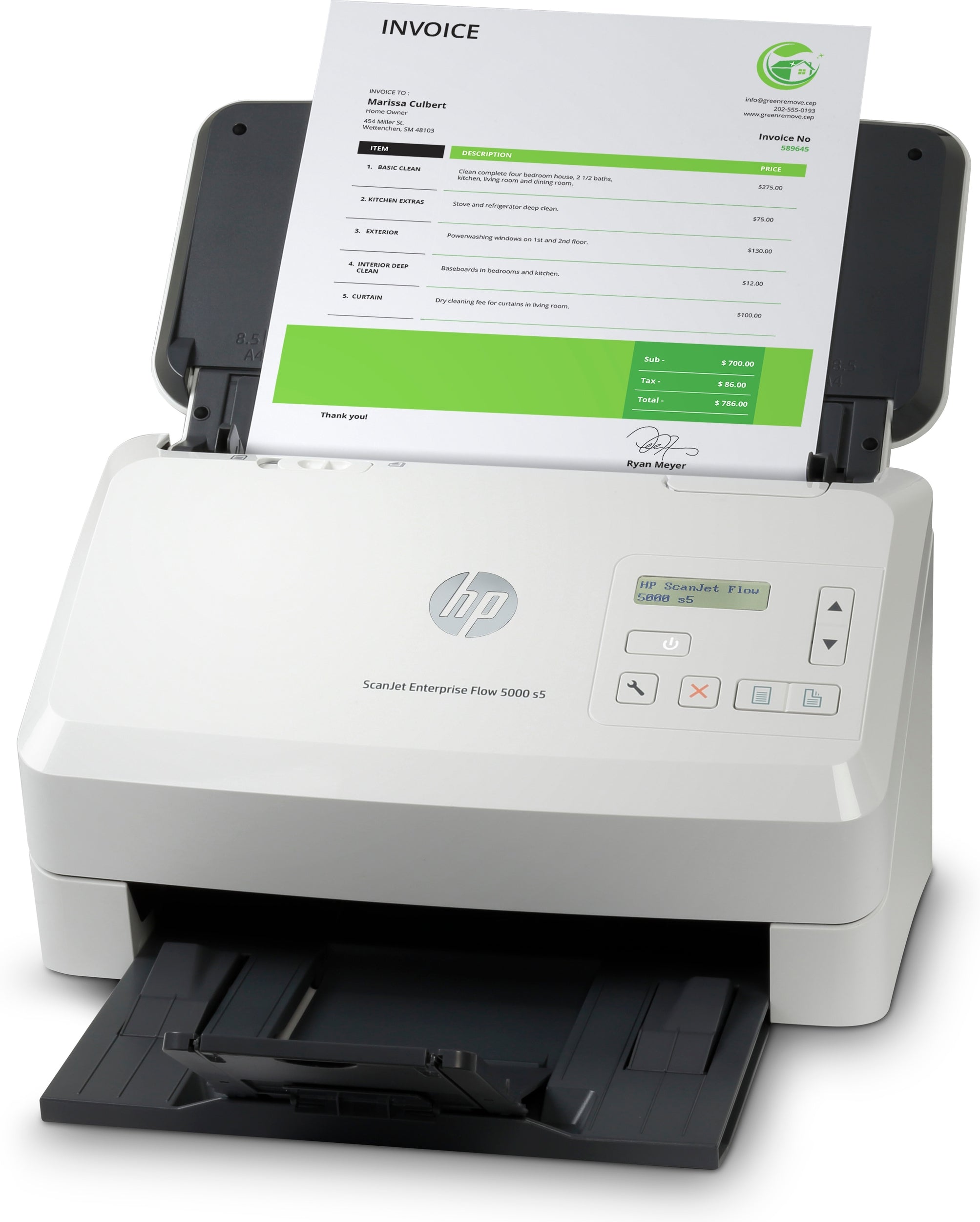 Scanner Ops Hp Enterprise Flow 5000 S5, 65 Ppm/100 Ipm, 300 Dpi, Adf, Usb, Duplex