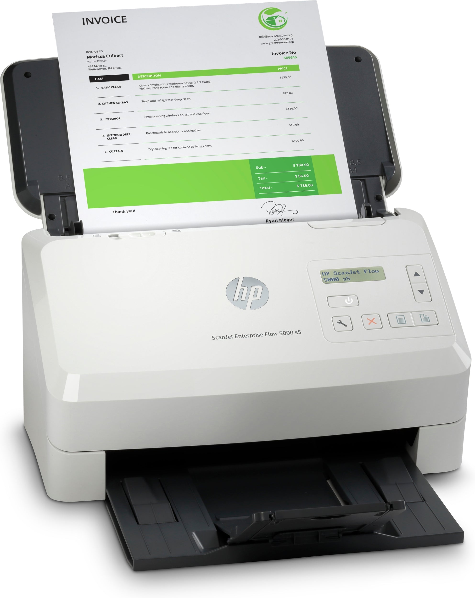 Scanner Ops Hp Enterprise Flow 5000 S5, 65 Ppm/100 Ipm, 300 Dpi, Adf, Usb, Duplex