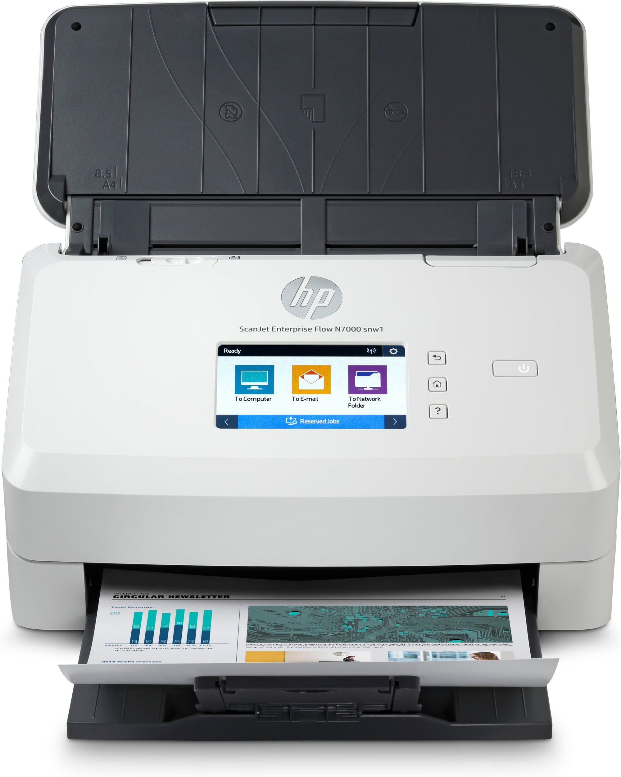 Scanner Ops Hp Enterprise Flow N7000 Snw1, 75 Ppm/150 Ipm, 300 Dpi, Adf, Usb, Wfi, Ethernet, Duplex, Fotografico.