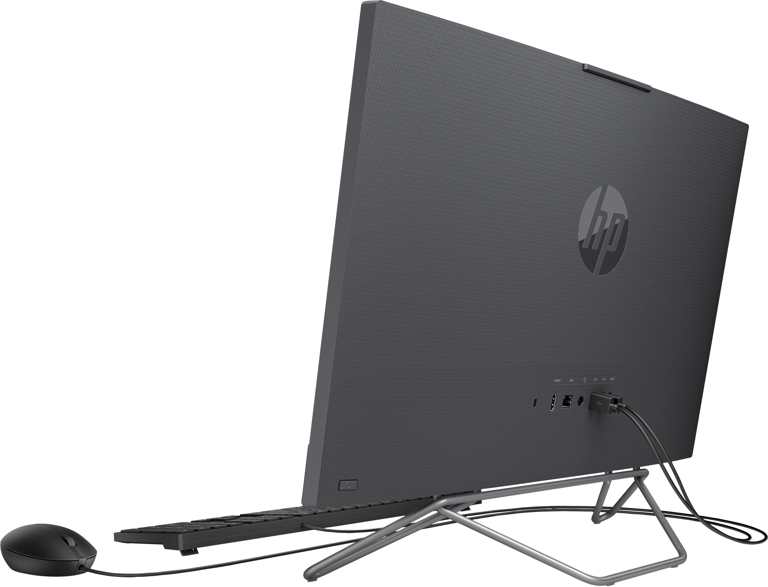 Hp Aio 205 G8 Nt /23.8 Fhd Pulg Lcd Fhd /Amd Ryzen 3-5300U 2.6 Ghz 9C /8Gb Ddr4 3200 Sodimm (Max.32Gb) /Ssd 256Gb M.2/ No Dvd/ Wi-Fi 6-Bt/ Webcam 5M/ Hdmi/ Rj45/ No Media Card / Win11Pro / 1-1-1