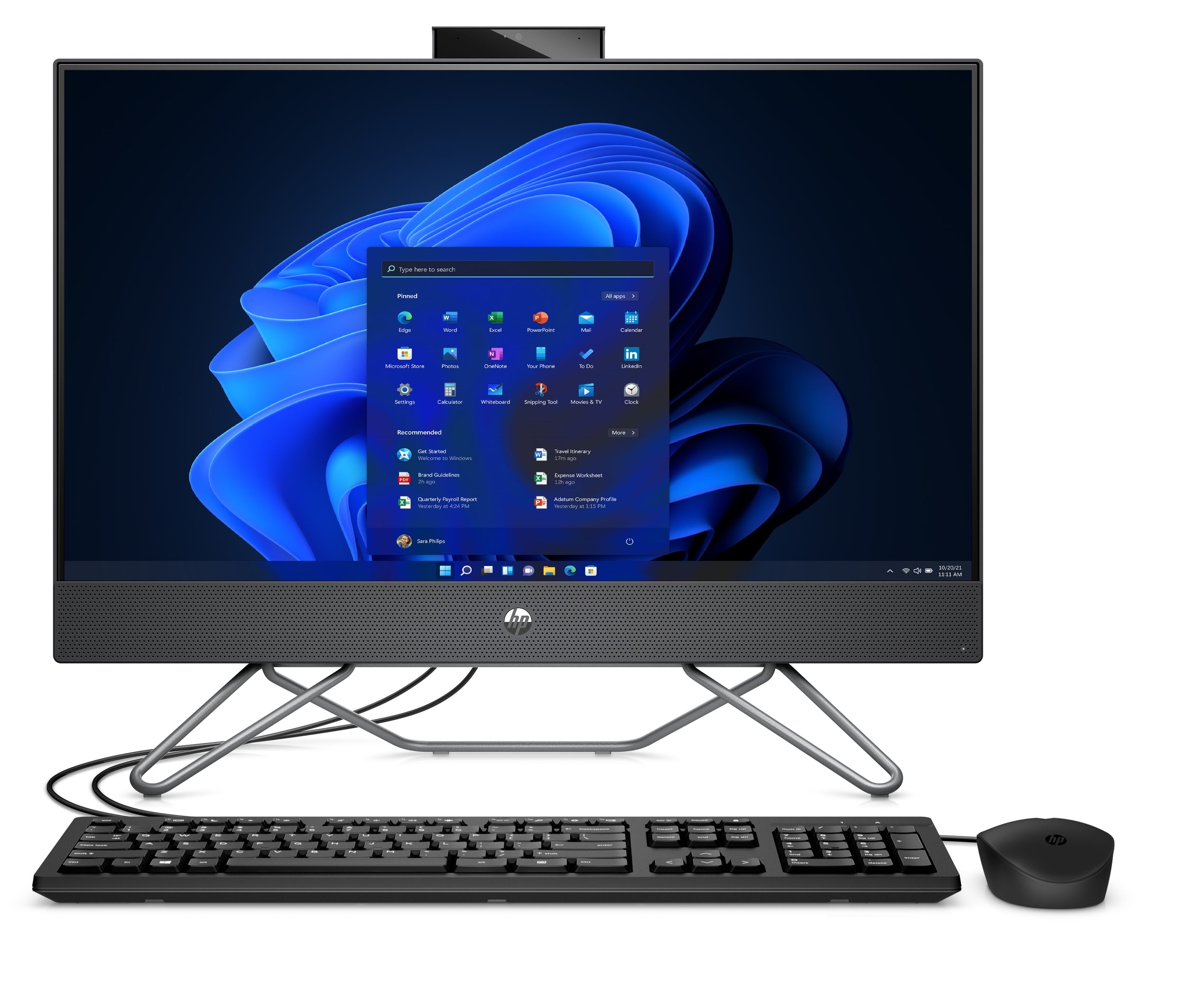 Hp Proone 240 G9 Aio 23.8 Fhd Core I5-1235U 3.3Ghz 10C/ Ram 8Gb Ddr4 Max.32Gb/ Ssd 256Gb M.2 / Wifi6-Bt5.2/ Webcam/ Win 11 Pro / 1-1-1 Remplaza A 61N82La